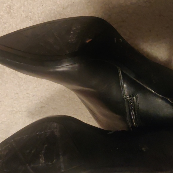 New. Women's Calvin Klein Glydia Cow-Silk Knee High Black Leather Boots sz 7.5 - Picture 6 of 16